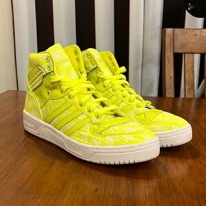 Adidas Rivarly Hi High Shoes Sneakers Neon new D65195 Men’s Size 10
